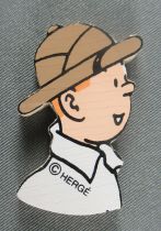 Tintin - Silhouette Bois Trousselier - Buste Tintin au Congo