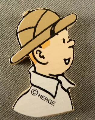 Tintin - Silhouette Bois Trousselier - Buste Tintin au Congo