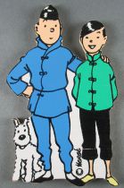 Tintin - Silhouette Bois Trousselier - Tintin Milou & Tchang Le Lotus Bleu
