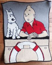 Tintin - Tapis en Laine Axis - Les Cigares du Pharaon Tintin & Milou au Bastingage