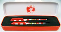 Tintin - Tin Case of Fountain Pen and Ballpoint Pen - 1950 Destination Moon