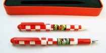 Tintin - Tin Case of Fountain Pen and Ballpoint Pen - 1950 Destination Moon