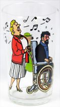 Tintin - Verre à moutarde Amora 1983 - Haddock, Tournesol et la Castafiore