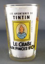 Tintin - Verre à moutarde Amora 1994 - Tintin Le Crabe aux Pinces d\'Or