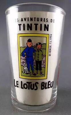 Tintin - Verre � moutarde Amora 1994 - Tintin Le Lotus Bleu
