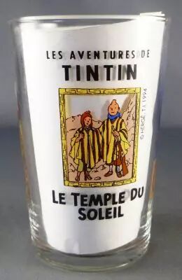 Tintin - Verre � moutarde Amora 1994 - Tintin Le Temple du Soleil
