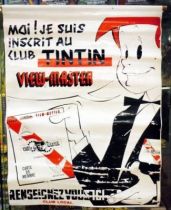 Tintin - Vinyl Advertising \'\'Club Tintin View-Master\'\' (Jean LE MOING) 1961