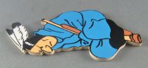 Tintin - Wooden Double Side Figures Trousselier - Indian to Hang