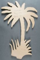 Tintin - Wooden Figures Trousselier - Palm Tree Tintin in the Congo