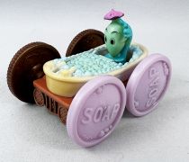 Tiny Toons - McDonald\'s Premium - Set of 4 vehicles (Buster Bunny/Elmira, Babs Bunny/Plucky Duck, Dizzy Devil/Hamton, Gogo Dodo