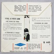 Titus le Petit Lion - View-Master (GAF) - Pochette de 3 disques (21 images stéréo) et Livret