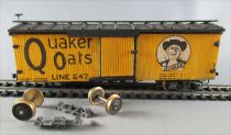 TM Ho Usa Wagon Couvert en Bois Quaker Oats Line 647 Jaune en Boite