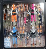 TMNT Tortues Ninja - BST AXN - The Foot Clan 4-pack - Figurines 13cm Foot Soldiers