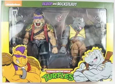 TMNT Tortues Ninja - NECA - Animated Series Bebop & Rocksteady