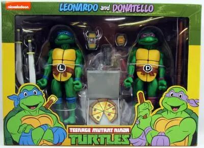 TMNT Tortues Ninja - NECA - Animated Series Leonardo & Donatello
