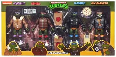 TMNT Tortues Ninja - NECA - Animated Series Punk Disguise Turtles 4-pack