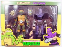 TMNT Tortues Ninja - NECA - Michelangelo vs. Foot Soldier