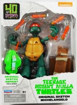 TMNT Tortues Ninja - Playmates 40 Years Series - Original Sketch Michelangelo