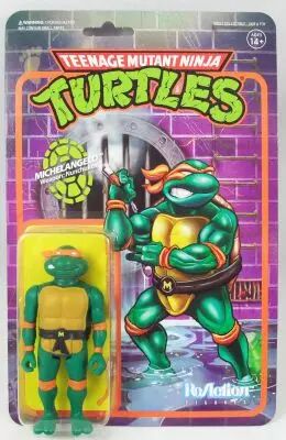 TMNT Tortues Ninja - Super7 ReAction Figures - Michelangelo