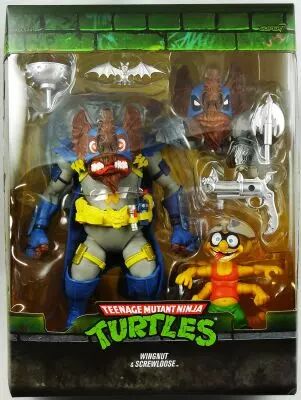 TMNT Tortues Ninja - Super7 Ultimates Figures - Wingnut & Screwloose