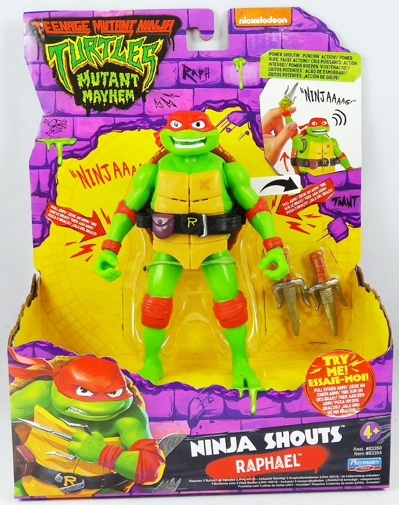 Véhicule et figurine Les Tortues Ninja Mutant Mayhem Battle Cycle