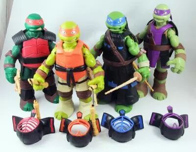 TMNT Tortues Ninja  Nickelodeon 2012  - Set De 4 Distributeur PEZ Collectibles  P Image 544316 Grande