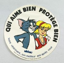 Tom & Jerry  - Virbac Laboratories Promotional Sticker (1993)