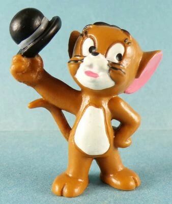 Tom & Jerry - Bully 1984 Pvc Figure - Jerry with Hat