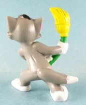 Tom & Jerry - Figurine Pvc Bully 1984 - Tom avec Balai