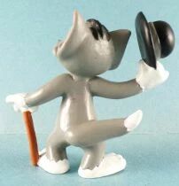 Tom & Jerry - Figurine Pvc Bully 1984 - Tom Saluant avec chapeau