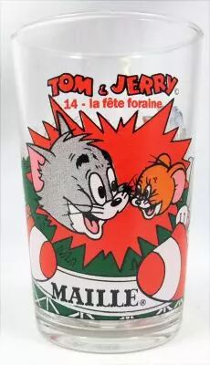 Tom & Jerry - Verre � Moutarde Maille 1989 - n�14 La f�te foraine