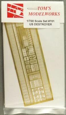 Tom\'s Modelworks 701 - Photo-d�coupe D�taillage Maquette WW2 US Destroyer 1/700 Neuf 