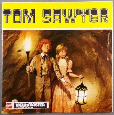 Tom Sawyer - 3 Disques View-Master 3D + Livret 16 Pages R�f. B 340-F