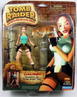 Tomb Raider - Playmates - Jungle : Lara Croft affronte le Tigre Sauvage de Bengale