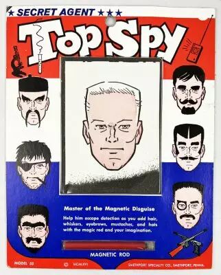 Top Spy (Secret Agent) - Smethport (1966) - Jeu de coiffure magn�tique 