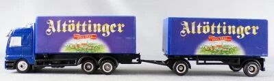 Top-Style Ho 1/87 Camion Mercedes Benz Actros Bleu & Remorque Brasserie Alt�ttinger Hell Brau
