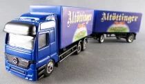 Top-Style Ho 1/87 Camion Mercedes Benz Actros Bleu & Remorque Brasserie Alt&ouml;ttinger Hell Brau