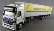 Top-Style Ho 1/87 Camion Mercedes Benz Actros Gris Edeka Semi Remorque T&auml;glich Frisch