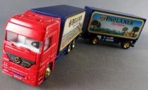Top-Style Ho 1/87 Camion Mercedes Benz Actros Rouge & Remorque Brasserie Paulaner