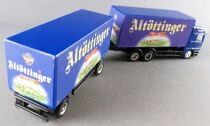 Top-Style Ho 1:87 Mercedes Benz Actros Blue Truck & Alt&ouml;ttinger Hell Brau Beer Road Trailer