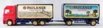 Top-Style Ho 1:87 Mercedes Benz Actros Red Truck & Paulaner Beer Road Trailer