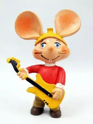 Topo Gigio - Figurine Pvc Disvenda - Topo Gigio Guitariste