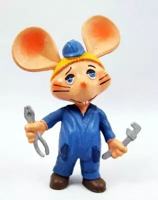 Topo Gigio - Figurine Pvc Disvenda - Topo Gigio M�canicien