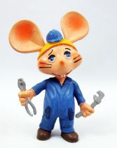 Topo Gigio - Figurine Pvc Disvenda - Topo Gigio Mécanicien