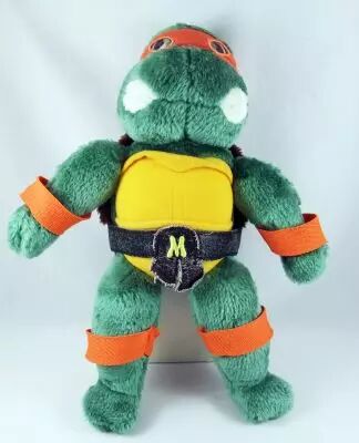 Tortues Ninja - Playmates 1989 - Peluche 35cm Michaelangelo