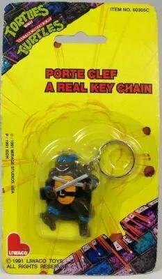 Tortues Ninja - Porte-cl�s - Leonardo - Liwaco 1991