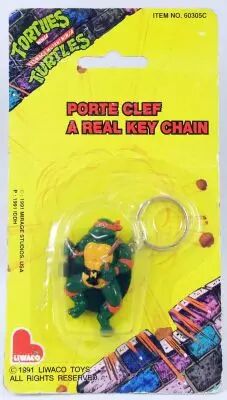 Tortues Ninja - Porte-cl�s - Michaelangelo - Liwaco 1991