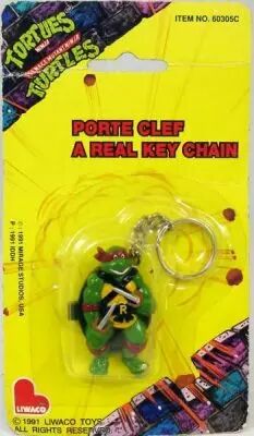 Tortues Ninja - Porte-cl�s - Raphael - Liwaco 1991