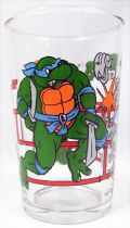 Tortues Ninja - Verre à moutarde Amora 1990 - Leo, Raph, April et les Mousers