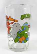 Tortues Ninja - Verre à moutarde Amora 1990 - Leonardo Signature Portrait